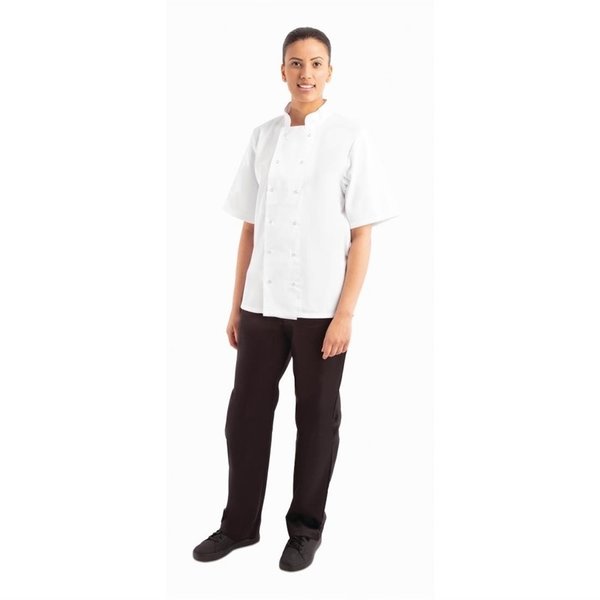Whites Boston unisex koksbuis korte mouw wit | 65% Polyester - 35% Katoen