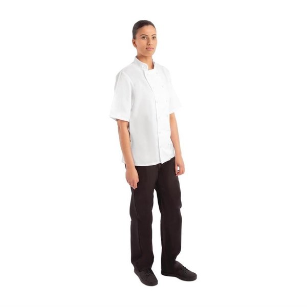 Whites Boston unisex koksbuis korte mouw wit | 65% Polyester - 35% Katoen