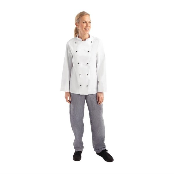 Whites Chicago unisex koksbuis lange mouw wit | 80% Polyester - 20% Katoen