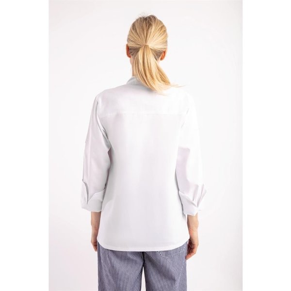 Whites Chicago unisex koksbuis lange mouw wit | 80% Polyester - 20% Katoen