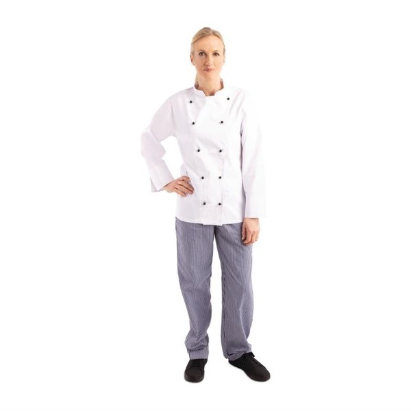 Whites Chicago unisex koksbuis lange mouw wit | 80% Polyester - 20% Katoen