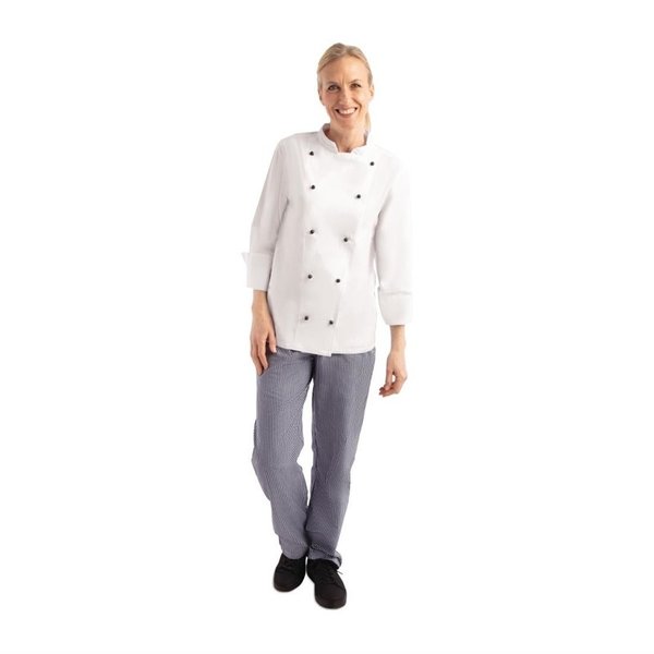 Whites Chicago unisex koksbuis lange mouw wit | 80% Polyester - 20% Katoen