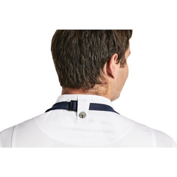Chef Works Springfield unisex koksbuis met rits wit | Polyester/katoen