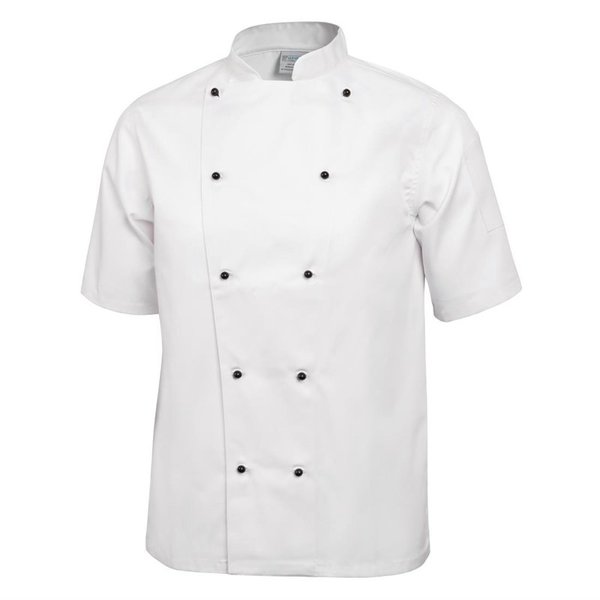 Whites Chicago unisex koksbuis korte mouw wit | 80% Polyester - 20% Katoen