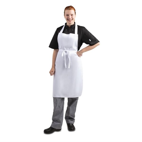 Whites halterschort wit | Polyester/katoen | 965(l)x711(b)mm