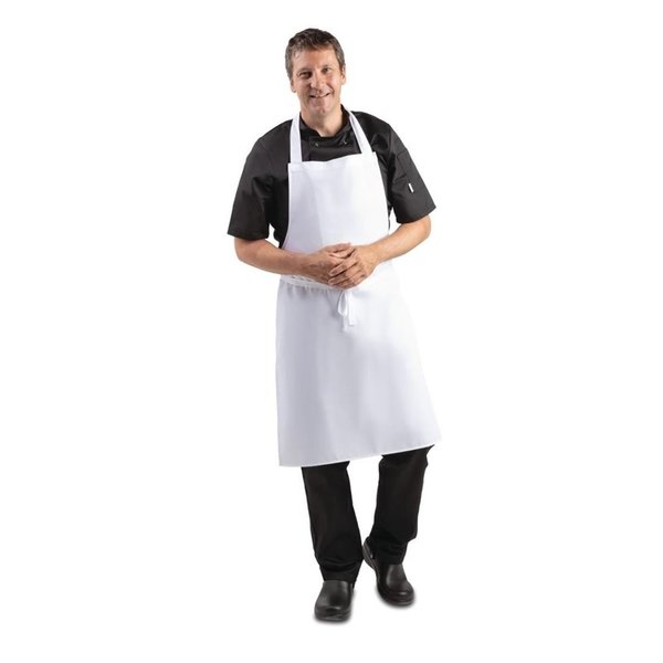 Whites halterschort wit | Polyester/katoen | 965(l)x711(b)mm