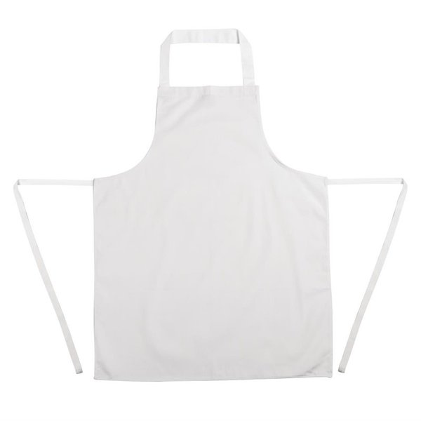Whites halterschort wit | Polyester/katoen | 965(l)x711(b)mm
