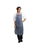 Whites Chefs Clothing Whites waterdicht schort blauw-wit gestreept | Nylon | 1016(l)x711(b)mm 