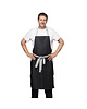 Whites Chefs Clothing Whites Southside halterschort zwart denim | Polyester/Katoen | 1000(l)x700(b)mm 