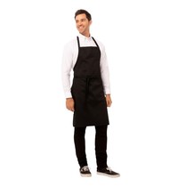 ChefWorks Chef Works halterschort zwart | Polyester/Katoen | 860(l)x610(b)mm