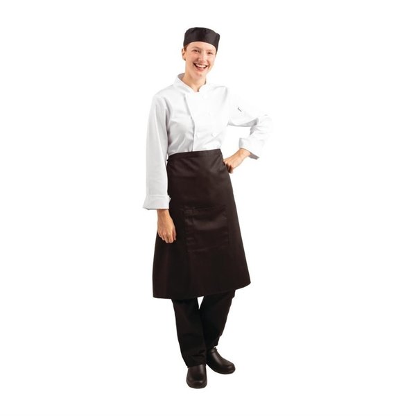 Whites standaard bistrosloof zwart | Polyester/Katoen | 1000(b)x700(l)mm