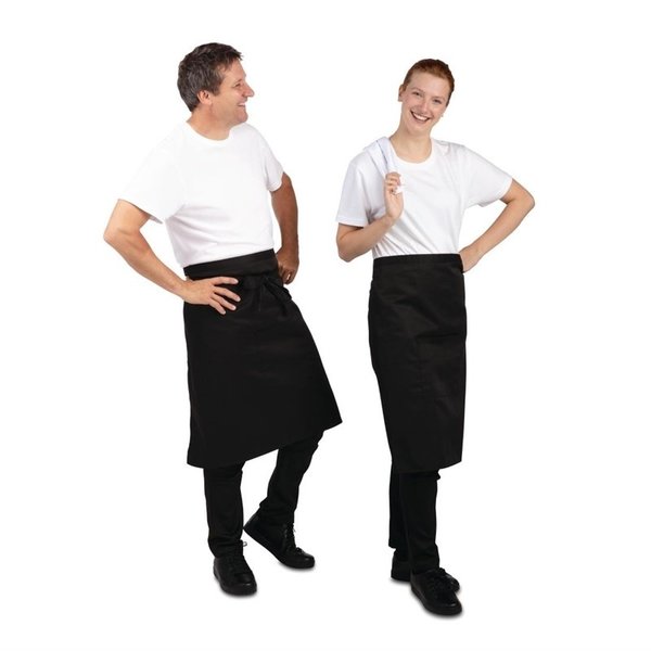 Whites standaard bistrosloof zwart | Polyester/Katoen | 1000(b)x700(l)mm