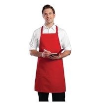 ChefWorks Chef Works halterschort rood | Polyester/Katoen | 860(l)x610(b)mm 