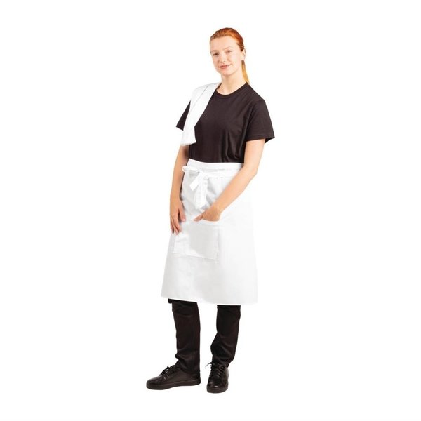 Whites standaard bistrosloof wit | Polyester/Katoen | 1000(b)x700(l)mm