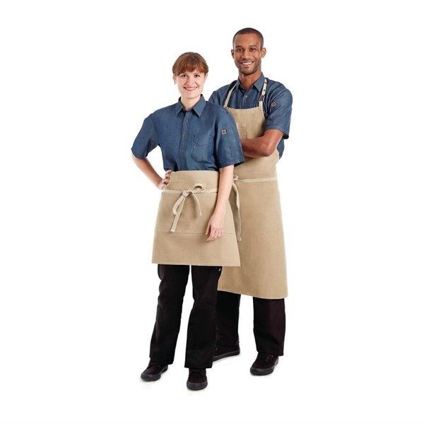 Chef Works Austin Denim kort schort naturel | 100% Denim katoen | 762(l)x863(b)mm