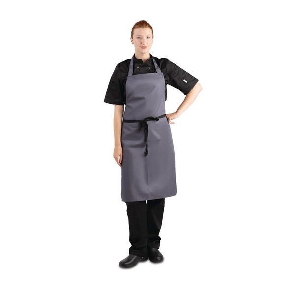 Whites halterschort polyester-katoen grijs | Polyester/Katoen | 711(l)x965(b)mm