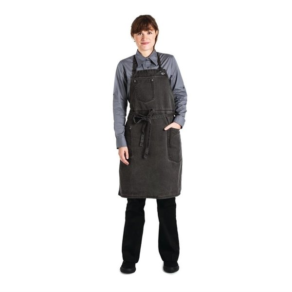 Chef Works Urban Dorset kort schort donkergrijs | 100% Katoen | 863(l)x762(b)mm