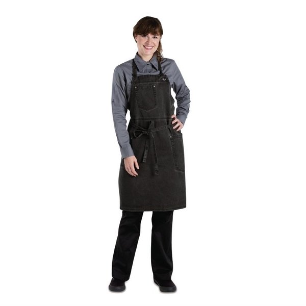 Chef Works Urban Dorset kort schort donkergrijs | 100% Katoen | 863(l)x762(b)mm
