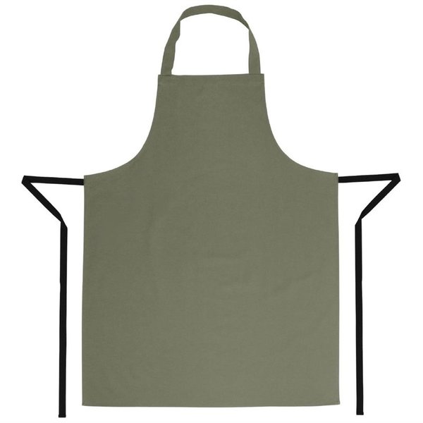 Whites halterschort polyester-katoen olijfgroen | Polyester/Katoen | 711(l)x965(b)mm