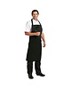 Whites Chefs Clothing Whites halterschort polyester-katoen zwart | Polyester/Katoen | 900(l)x1040(b)mm 