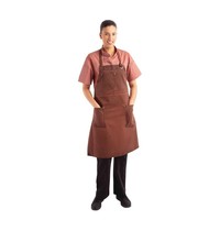 ChefWorks Urban Chef Works Urban Dorset kort schort roestbruin | 100% Katoen | 765(b)x865(l)mm