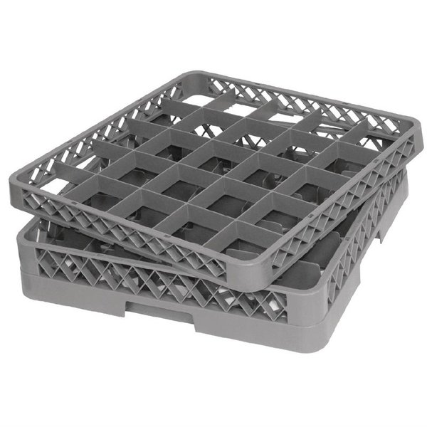Vogue opzetrand voor glazenkorf met 25 compartimenten | 500x500x45(h)mm