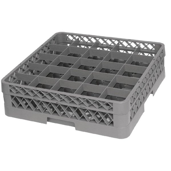 Vogue opzetrand voor glazenkorf met 25 compartimenten | 500x500x45(h)mm
