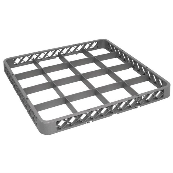 Vogue opzetrand voor glazenkorf met 16 compartimenten | 500x500x45(h)mm