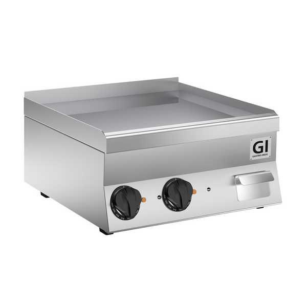 650 HP elektrische bakplaat met gladde geslepen speciaal stalen plaat 60cm | 7,8kW/h | 600x600x295(h)mm