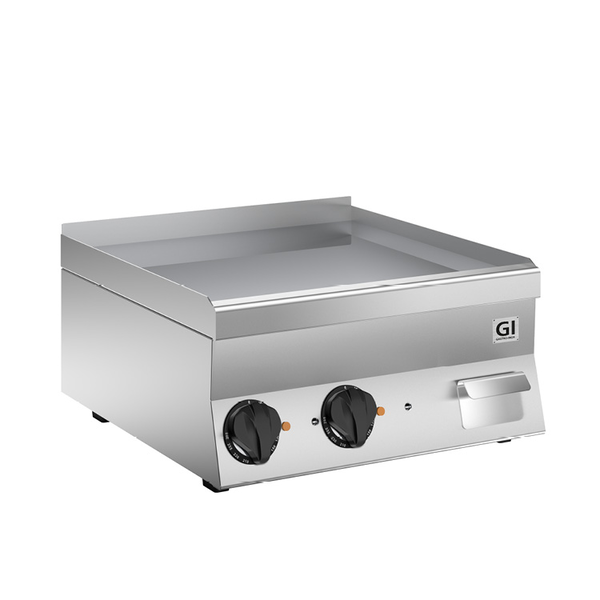 650 HP Elektrische Bakplaat | Gladde Verchroomde Plaat 600mm | 7.8kW | 600x600x295(h)mm
