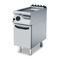 Gastro-Inox 700 HP Bakplaat | Gas | Glad Geslepen Stalen Plaat | 6kW | 400x730x250(h)mm