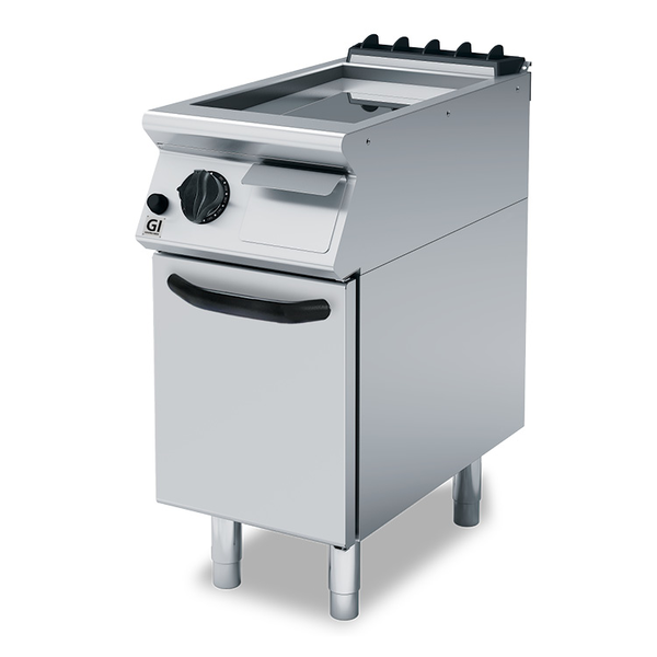 700 HP Bakplaat | Gas | Glad Geslepen Stalen Plaat | 6kW | 400x730x250(h)mm