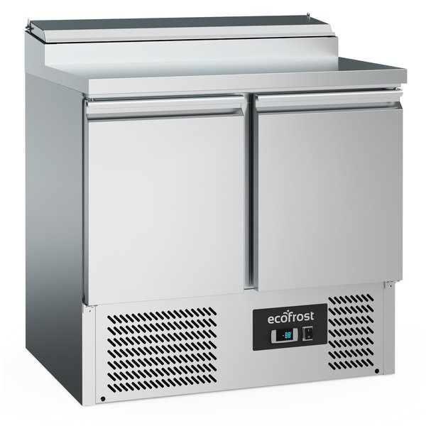 Saladette 2x 1/1 GN 240L | Geheel RVS | 2 deurs | Statisch | 900x700x970(h)mm
