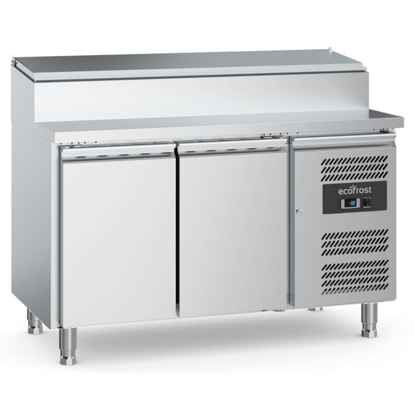 Saladette met RVS deksel 282L | 6x 1/3 GN | 2 deurs | Geventileerd | 1360x700x1085(h)mm