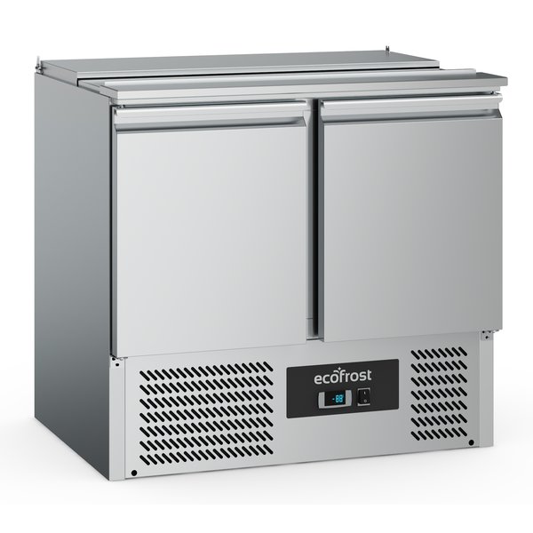 Saladette RVS 240L | 2 deurs | 2x 1/1 GN | Statisch | 900x700x876(h)mm
