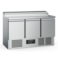Ecofrost Saladette RVS 392L | 3 deurs | 8x 1/6 GN | Statisch | 1365x700x970(h)mm 