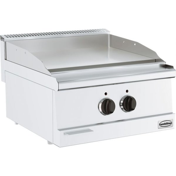 Base 600 Bakplaat Dubbel | Elektrisch | 6kW | Verchroomd | Glad | 600x600x300(h)mm