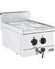 CombiSteel Base 600 Bain Marie | Elektrisch | 1x 1/2 GN - 2x 1/6 GN | 1.5kW | Met Aftapkraan | 400x600x300(h)mm 