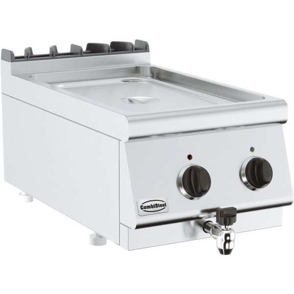 Base 700 Bain Marie | Elektrisch | 1.5kW | Met Aftapkraan | 400x700x300(h)mm