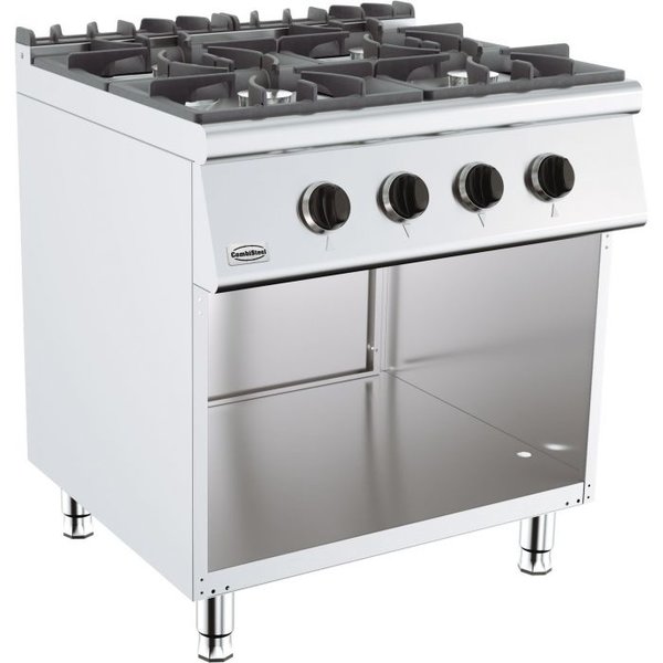 Base 700 Gas Kooktafel | 4 Branders | 4x 6.5kW | 800x700x900(h)mm
