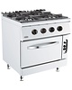 CombiSteel Base 700 Gasfornuis | 4 Branders 4x 6.5kW | Met Gas Oven 6kW | 800x700x900(h)mm 