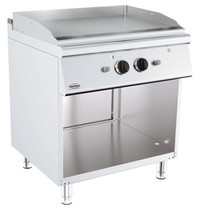 Combisteel Base 700 gas bakplaat met open onderstel chroom | 13kW/h | Glad | 800x700x900(h)mm Combisteel Base 700 gas bakplaat met open onderstel chroom | 13kW/h | Glad | 800x700x900(h)mm
