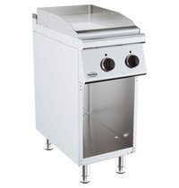 CombiSteel Base 700 Bakplaat | Open Onderstel | Elektrisch | 3.6kW | Geribd | 400x700x900(h)mm 