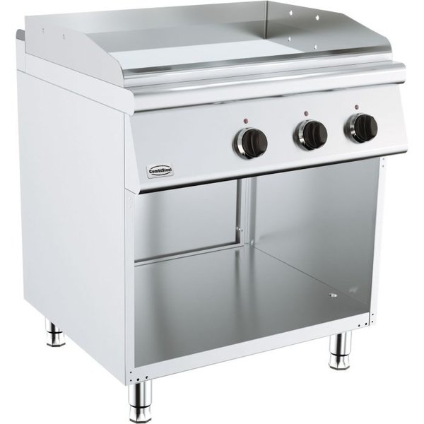 Base Bakplaat | Open Onderstel | Elektrisch | Chroom | 7.2kW | Glad | 800x700x900(h)mm