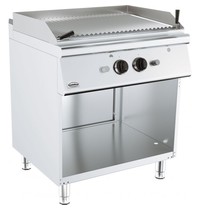 CombiSteel Base 700 Lavasteen Grill | Gas | Open Onderstel | 2x 9kW | 800x700x900(h)mm 