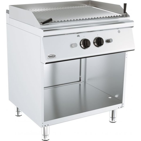 Base 700 Lavasteen Grill | Gas | Open Onderstel | 2x 9kW | 800x700x900(h)mm