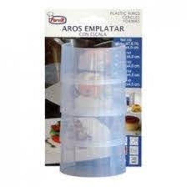 Rijstrand/vorm kunststof 4 stuks Ø 8x4,5(h)cm