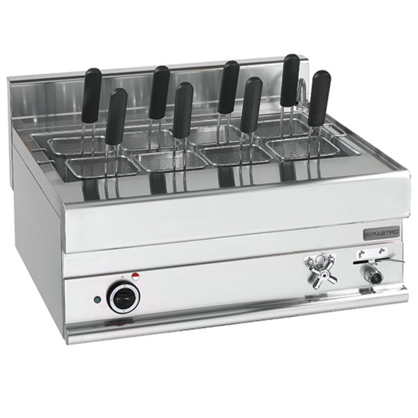 Pastakoker | Elektrisch | 40L | 9kW | Met Aftapkraan | 700x650x280(h)mm