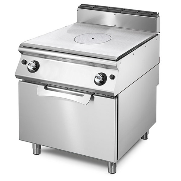 Doorkookplaat | Gas | 9kW | Met Gasoven | 8kW - GN 2/1 | 800x730x870(h)mm