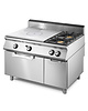 Virtus Gasfornuis | 2 Branders +1 Kookplaat | 5.5kW + 3.5kW | Met Statische Gasoven 8kW - 2/1 GN | 1200x730x870(h)mm 